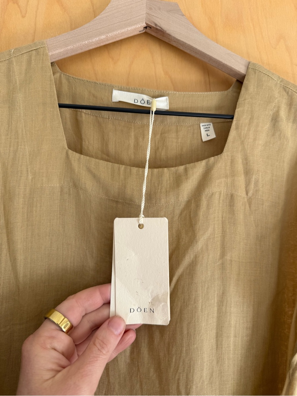 Doen NWT Pacifica Dress in Oaken Size Large - Picture 8 of 8